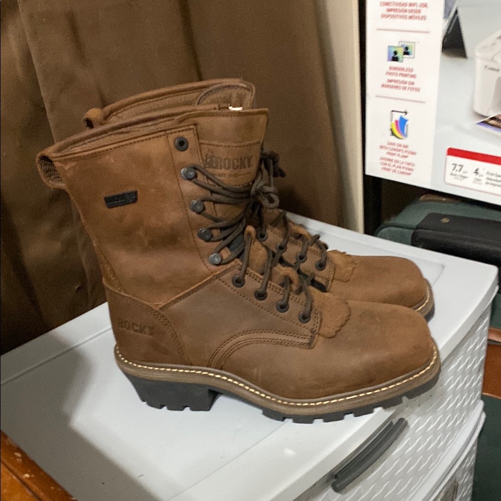 Rocky Men's Brown Leather Boots